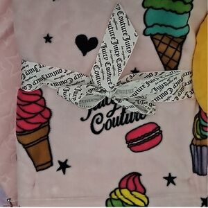 Juicy Couture Pink Plush Throw